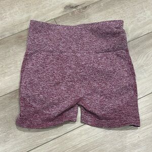 Unbranded Biker Shorts Yoga Casual Stretch Basic Maroon